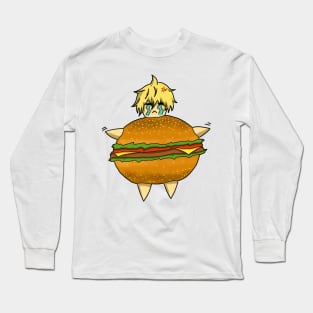 Chibi hamburger Long Sleeve T-Shirt